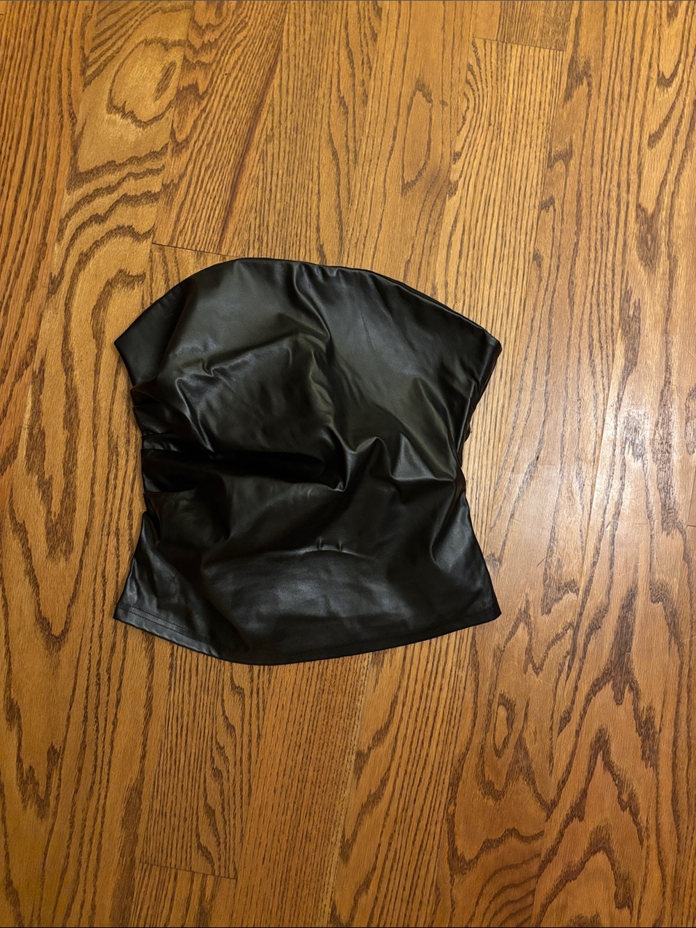 Faux Leather Black Skirt - Sleek Women's Skirt